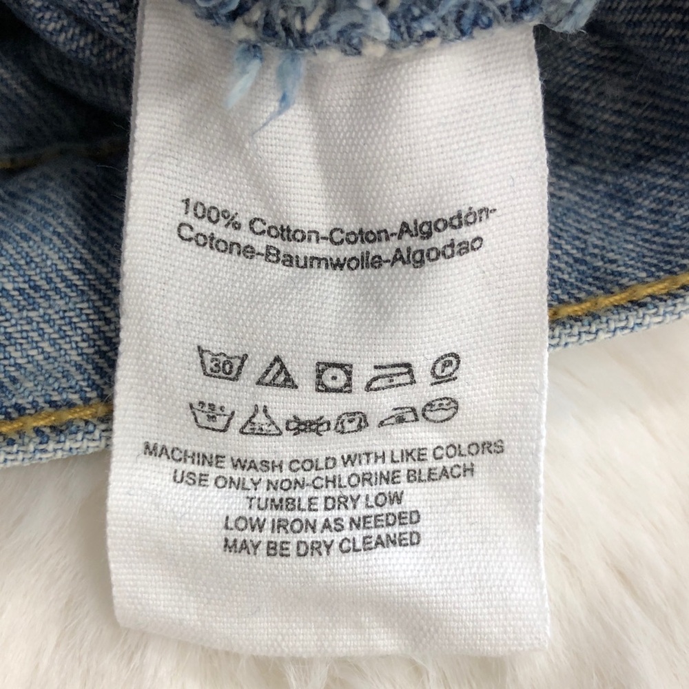 Free People Bedford Cropped Jean Jacket Size Small - Picture 13 of 16